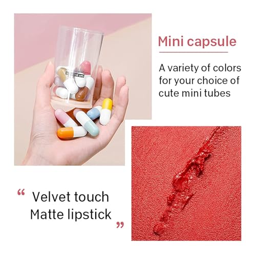 Grospe 16 Color Mini Matte Lipstick Set – Long-lasting Waterproof