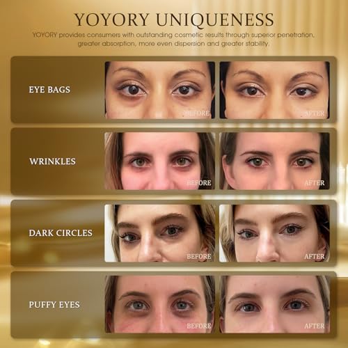 Under Eye Patches Masks - 24K Gold Eye Patch for Dark Circles & Puffy Eyesg,Fine Lines,Eye Bags, Wrinkle,Contains Caffeine and Collagen, Hydration for Women and Men, (60 Pcs) Gold