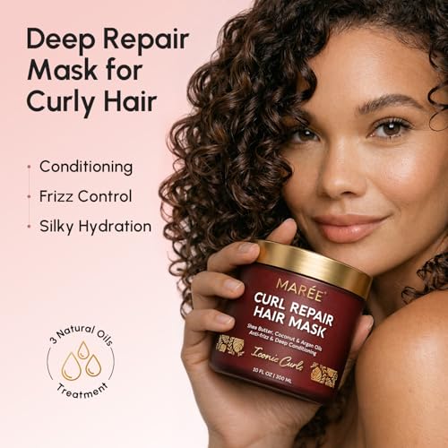 MAREE Deep Conditioning Hair Mask – Keratin & Coconut Oil, 10 fl oz
