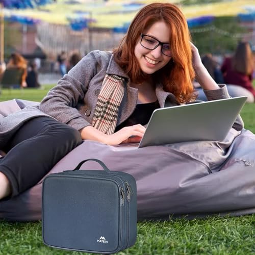 MATEIN Cord Organizer Case - Double Layer Tech Accessories Bag