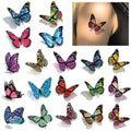 Cerlaza 3D Butterfly Tattoos Temporary, 120 Styles Butterfly Tattoos Stickers for Women and Girls, Realistic Semi Permanent Fake Tattoo for Adults, Butterflies Party Decorations