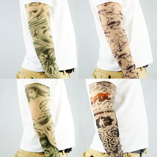 Kare & Kind Fake Temporary Tattoo Sleeves, 10 Pack