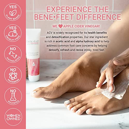 Benefeet Scrub-A-Dub Exfoliating Cooling Foot Scrub for Dry Feet - 4 oz
