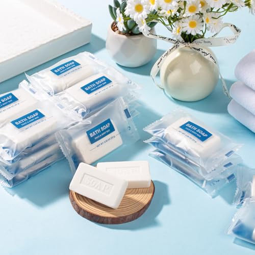 10 Pack Mini Travel Size Bar Soap Bulk,0.88 oz/25 grams Individually Wrapped Small Hotel Soap Bars Toiletries Amenities for Guest,Church,Homeless Gifts,Bathroom