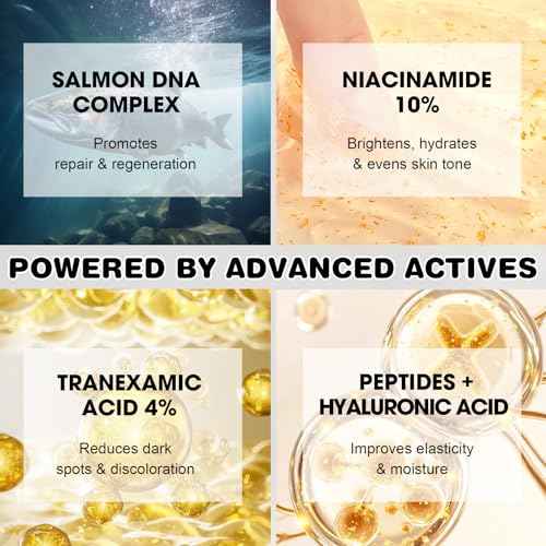Salmon DNA Serum ? Salmon DNA Microneedling Serums for Face and Body, Anti-Aging Hydration Booster, Skin Repair, Brightening & Firming Serum for Use with Microneedling, Derma Roller & Pen