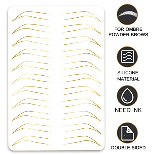 Microblading Eyebrow Practice Skin - Silicone Double Sided (3pcs)
