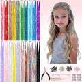 Hair Tinsel Kit with Tools - 20 Colors, 8000 Strands, 48 Inch
