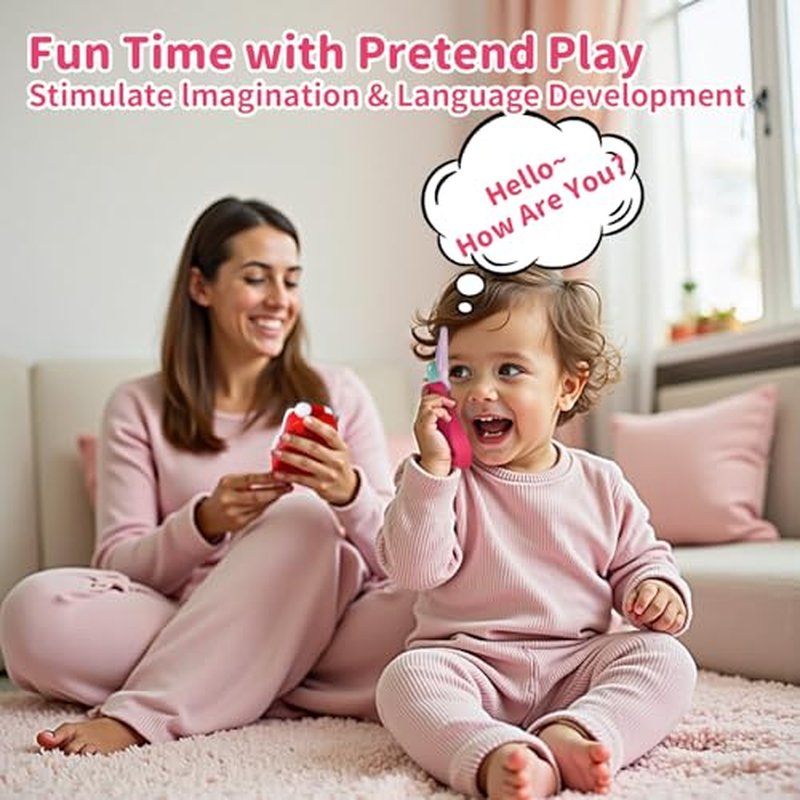 FENYAN Toddler Flip Phone Toy with Light & Music for 18 Months+
