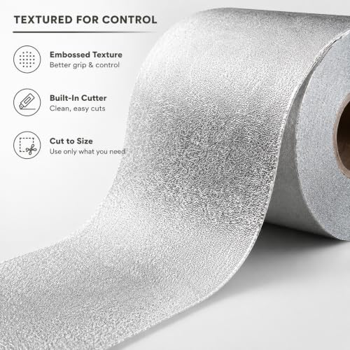 ForPro Professional Embossed Aluminum Foil Roll, 5W x 320 Ft