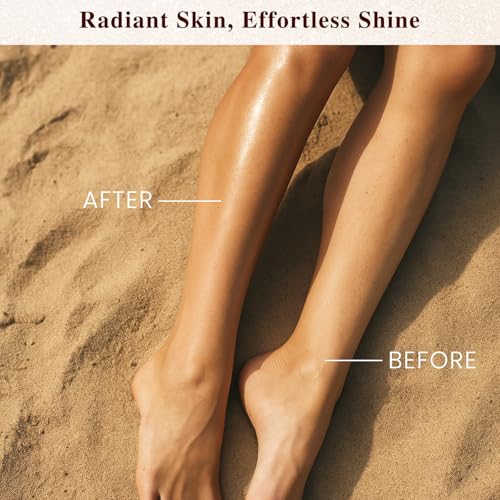 Highlighter Stick, Multi-Use Shimmer Makeup, Creamy Highlighter Makeup Stick with Hydrating Coconut Oil, Easy Blend for a Bronzy Radiant Glow, For Face & Body | 1.2oz | Copper Shimmer