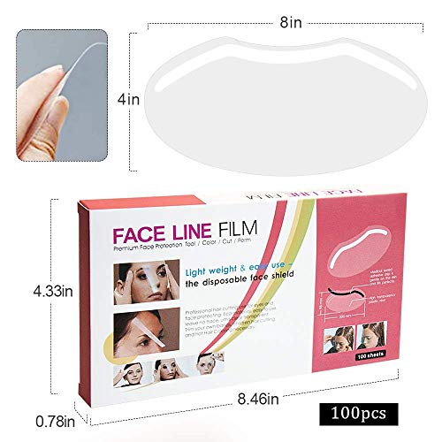 Shower Face Shield Visor - 100 PCS Waterproof Eye Protection