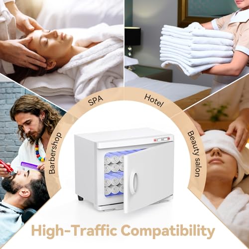 23L Hot Towel Warmer with UV Light for Spa & Salon