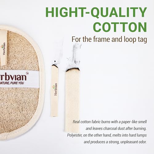 Vietnamese Loofah Exfoliating Scrubber Pads - 2 Pack