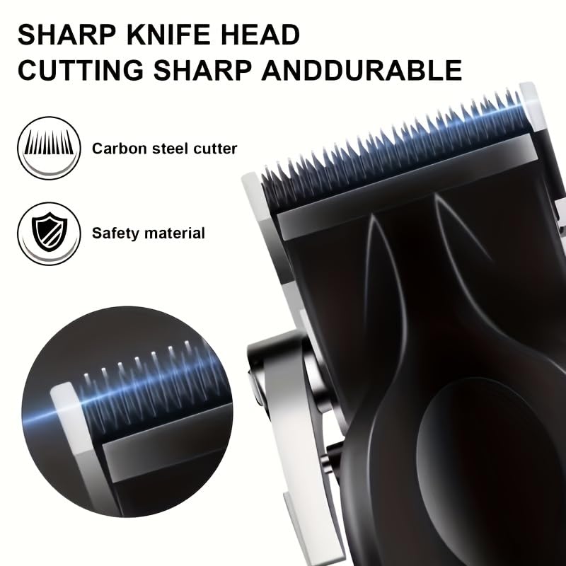 KEMEI Professional Men's Grooming Set - Hair Clippers & Beard Trimmer
