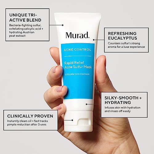 Murad Target Breakouts + Scars (3 Piece Value Set) - Acne Sulfur Mask, Acne Spot Treatment, Invisiscar Resurfacing Treatment - Facial Acne Regimen to Target and Minimize Acne Scars