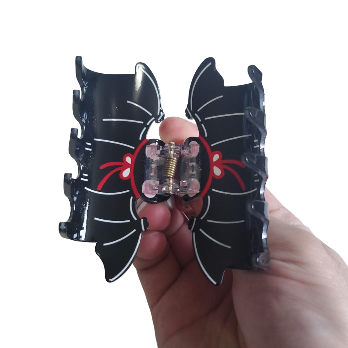 Black Bat Hair Clip,Acrylic Claw Clips,Hair Clips for Women