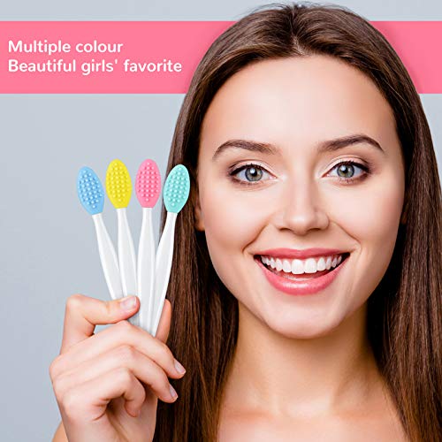 Silicone Lip Scrub Brush 24-Pack with Storage Box