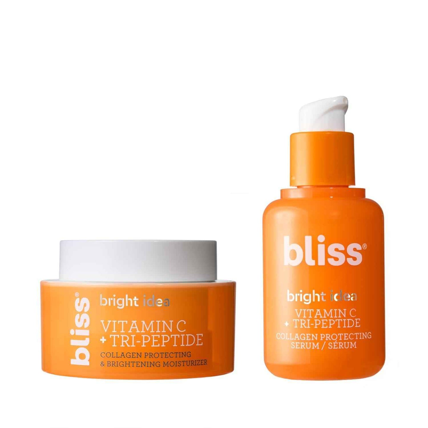 Bliss Brighten Up Vitamin C + Tri-Peptide Brightening Serum & Vitamin C Brightening Moisturizer Set