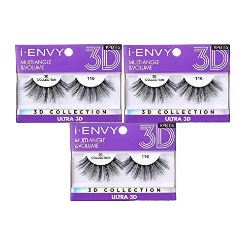 KISS i-Envy 3D Eyelashes Multiangle Volume 3 Pack