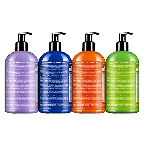 Dr. Bronner's Organic Sugar Soap 4-Pack - Lavender, Peppermint, Tea Tree & Lemongrass, 12 Fl Oz Each