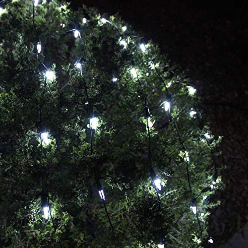 Joiedomi 100 LED Christmas Net Lights for Indoor & Outdoor Decorations, Christmas Events, Christmas Eve Night Decor, Christmas Tree, Bushes (Cold White)