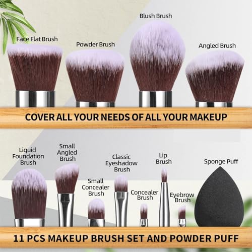 BS-MALL 11-Piece Professional Makeup Brush Set with Sponge