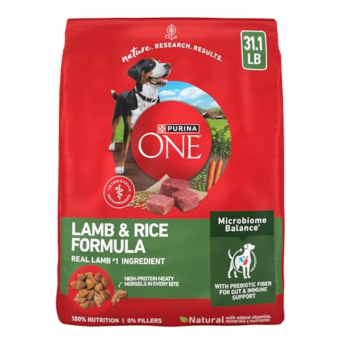 Purina ONE Natural Dry Dog Food, Lamb & Rice Formula - 31.1 lb