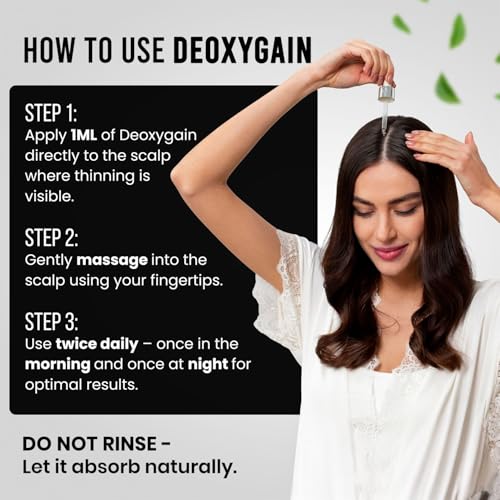 Deoxygain Hair Growth Serum - DHT Blocker with 2DDR & Saw Palmetto