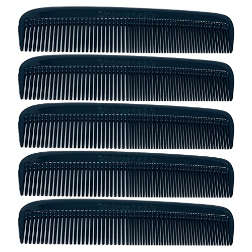 G.B.S Pocket Comb 5-Pack - Beard & Hair, Rounded Teeth