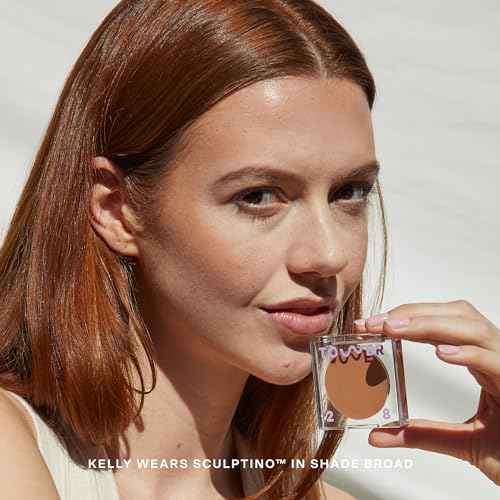 Tower 28 Sculptino Soft-Matte Cream Contour and Bronzer - Clean, Cruelty-Free Face Makeup ? Sensitive Skin Safe - Shade: Broad, Fair Light with Neutral Undertones, 0.16 FL Oz / 4.5 mL