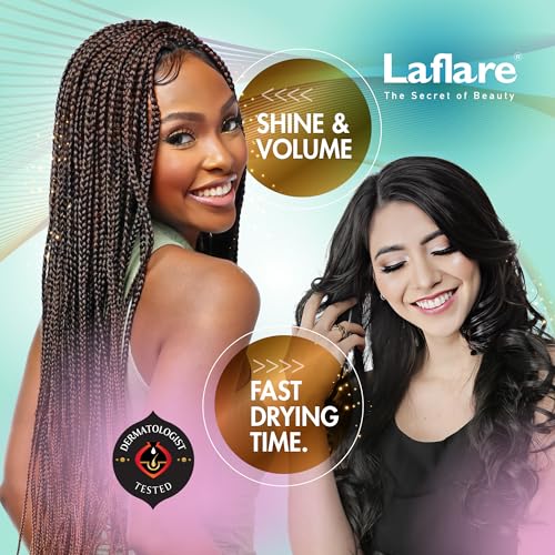 Laflare New Travel Size Mousse Foam - Hair Styling, Shine and Volume Mousse for Braid and Locs (Musk)