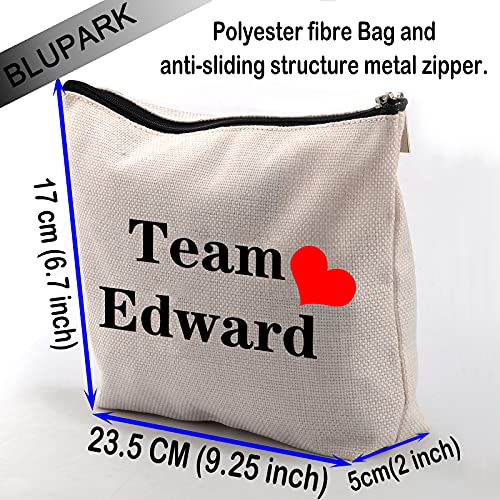 BLUPARK Vampire Lover Gift Team Edward Cosmetic Bag Fans Gift Birthday Gift for Her (Team Edward)