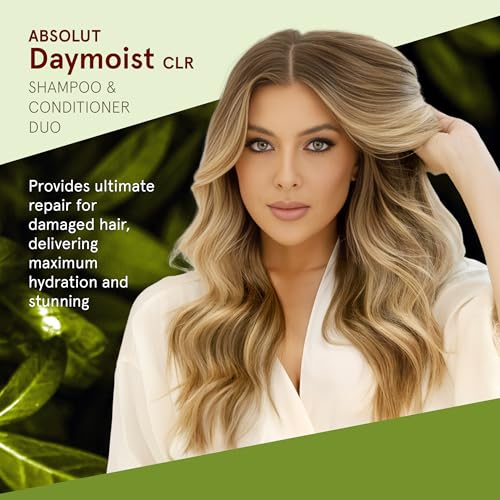 INOAR DayMoist Haircare Duo Shampoo & Conditioner with Argan Oil - Deep Hydration & Repair, 2 x 8.45 Fl Oz