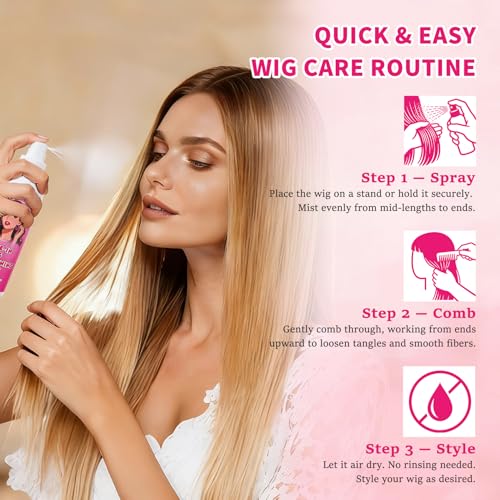 Synthetic Wig Leave-In Conditioner Spray - Keratin & Jojoba 5.07 oz