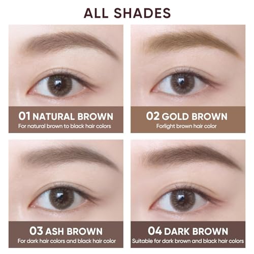 JUDYDOLL 2-in-1 Eyebrow Mascara Waterproof Feathered Brows