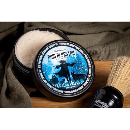 The Goodfellas¡¯ Smile PINO ALPESTRE (Alpine Pine) Italian Shaving Soap ? Artisan Semi-Soft Soap for Rich Brush Lather, Wet Shave Routines & Razor Prep