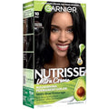 Garnier Nutrisse Ultra Creme Hair Color - 10 Black, Permanent Gray Coverage