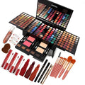 UNIFULL 190 Color Makeup Palette Kit with Eyeshadow, Brushes & Mirror