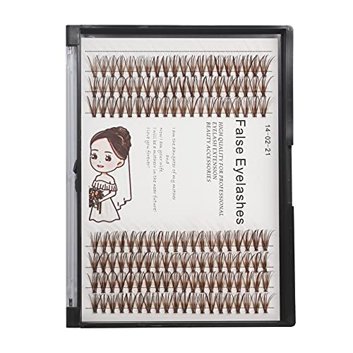 Bodermincer 20D Brown Eyelash Clusters - 140pk Faux Mink