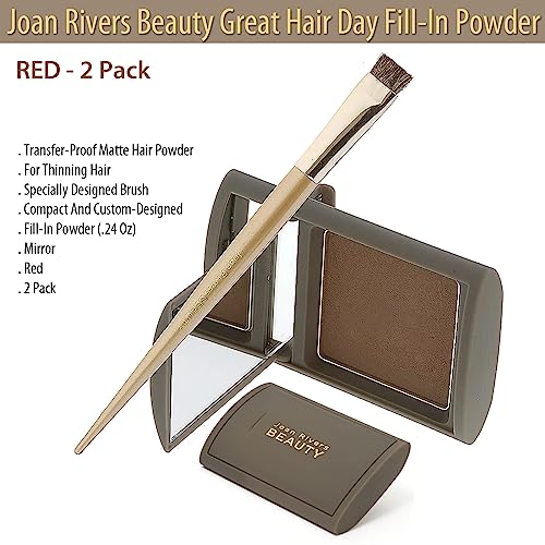 Joan Rivers Hair Thickening Powder Red - 2 Pack