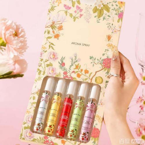OFUN 5 Pack Mini Perfume Spray Set for Women, Travel Size
