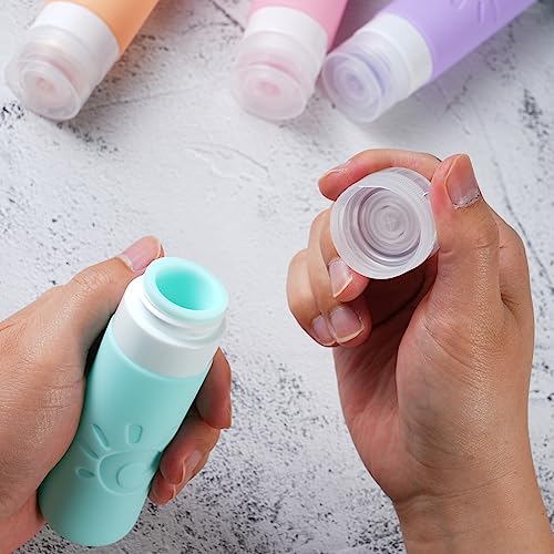 Zafit TSA Approved Travel Bottles 3oz Leak Proof Toiletries Set