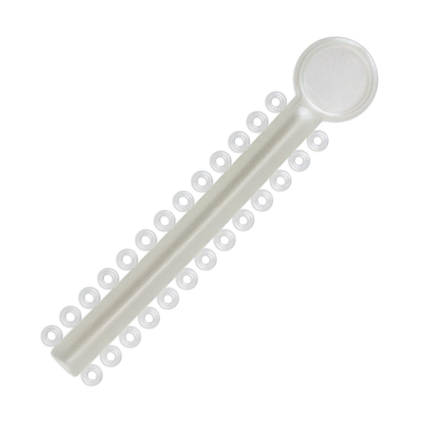 Practicon Orthodontic Ligature Ties, 1040 Elastic Bands for Braces, Elastomeric O-Rings, Rubber Bands for Brackets, Pearl