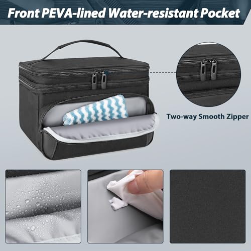 CURMIO Double Layer Hair Clipper Travel Case | Compatible Wahl/Andis