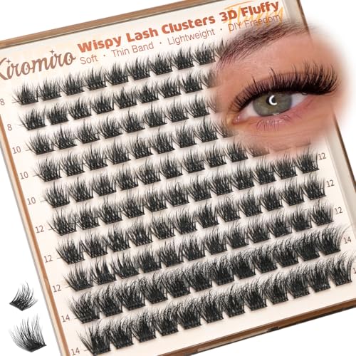 Kiromiro Wispy Lash Clusters 8-14mm Fluffy Extensions