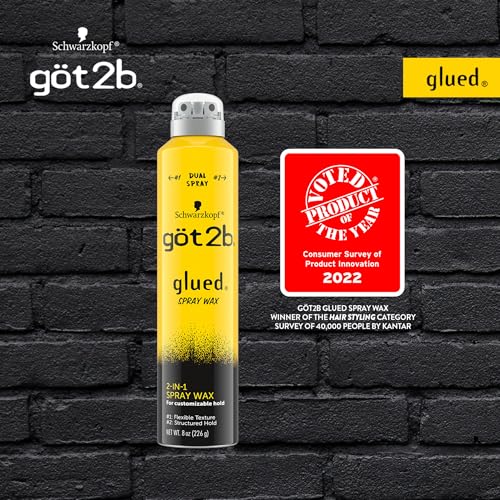 Got2b Glued Dual Nozzle Spray Wax, 8 oz