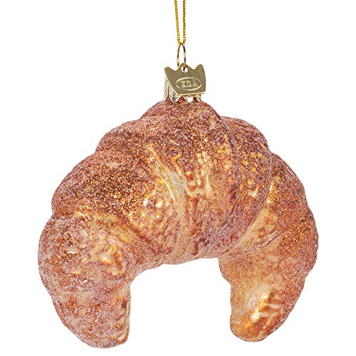 Noble Gems Croissant Glass Christmas Tree Ornament NB1551