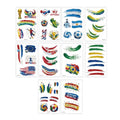 10 Sheets Soccer Temporary Tattoos – 49 Football Stickers