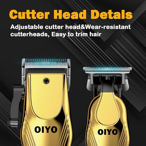Professional Cordless Hair Clippers for Men with Titanium Blades