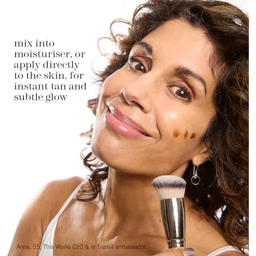 This Works - In Transit Bronzing Serum, Instant Tanning Drops for Face (30ml) Add to Moisturiser or Serum for a Natural Glow, Fake Tan